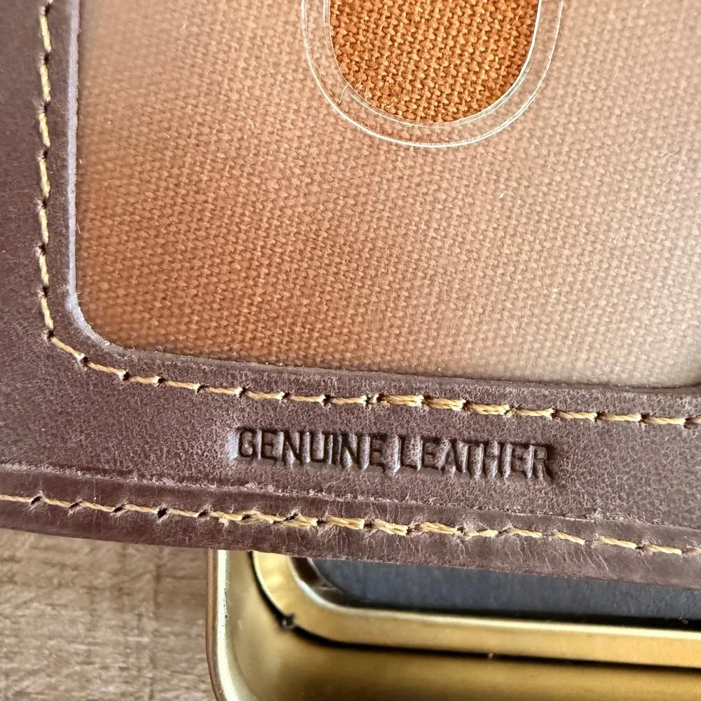 NWT Carhartt Rodeo Wallet Mens OS Brown Leather Triple-Stitched Bifold WW0214